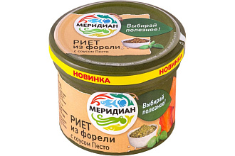 Риет из Форели с соусом Песто 0,1кг. Меридиан 