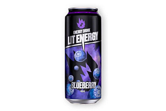Энергетический напиток б/а LIT Energy Blueberry черника 0,45 ж/б