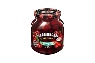 Варенье Лукашинские Вишневое без косточки 450г с/б 
