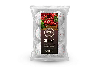 Зефир Сладкая клюква с ягодами клюквы 310гр. ФПК