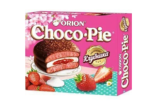 Печенье ORION Choco Pie 30гр.*12шт.Клубника