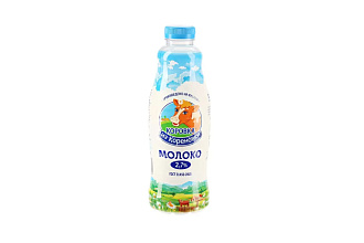 Молоко питьев, пастериз, м.д.ж 2,7%, 1400 мл бут. ПЭТ, Коровка из Кореновки
