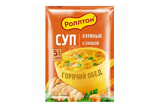 Крем суп Куриный с лапшой Роллтон 21г