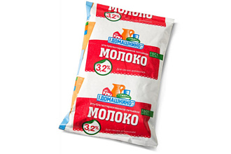 Молоко TФA 900г. 3,2% "Село Домашкино"