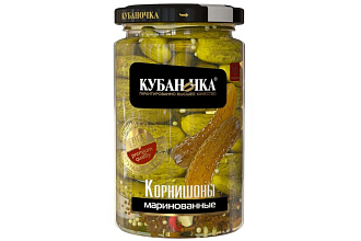 Корнишоны маринованные ст/б 680 гр Кубаночка
