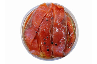 Форель с/с ломтики в масле 1/1 ведро Медвецкий КРК ВЕС