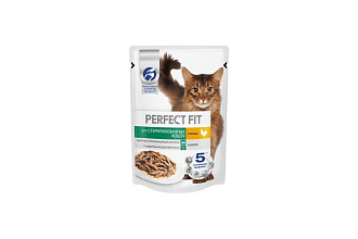 Влажный корм PERFECT FIT для стерл.кошек Курица 75гр