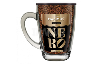 Кофе NERO ТМ Maximus 70 гр  в стекл.кружке