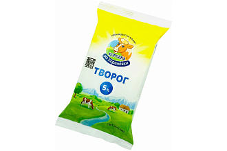 Творог 5% 180гр. Коровка из Кореновки
