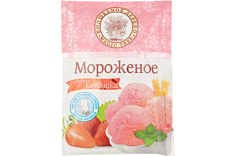 Смесь для приготовления мороженого Клубничное 70гр Волшебное дерево