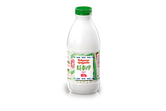 Кефир Бабулины продукты 1% РЕТ-бутылка 0,9 кг