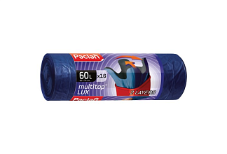 Пакеты д/ мусора 60*75см. 60л. 16шт. PACLAN