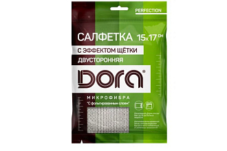 Салфетка из микрофибры Dora "С эффектом щетки", 17х15см