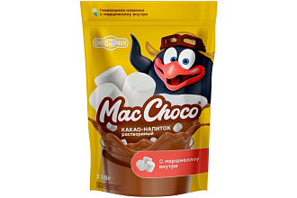 Какао-напиток MacChoco и Смешарики раствор с маршмеллоу д/п 235гр