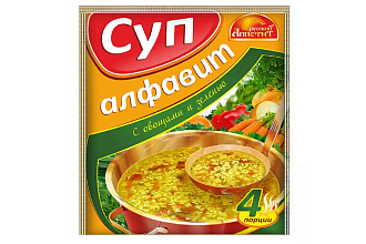 Суп Алфавит Русский аппетит, шоу-бокс 60 гр