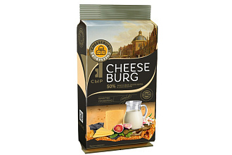 Сыр полутв. Топленое молоко 50%, 200г, флоупак,CHEESEBURG