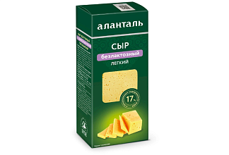 Сыр Аланталь Безлактозный легкий брусок 190г шт