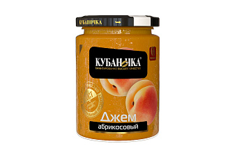 Джем Кубаночка абрикосовый ст/б 300мл. 