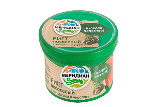 Риет из лосося с каперсами и укропом 100гр Меридиан