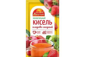 Кисель Плодово-Ягодный вкус 30 гр*30шт Русский Аппетит 