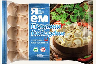 Пельмени Кавказкие с перчиком 450гр. Я Ем
